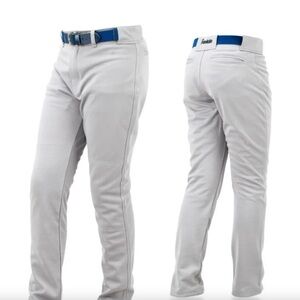 Franklin Youth XL Baseball Pants Gray | Softball Athletic Zip Fly Elastic Waist